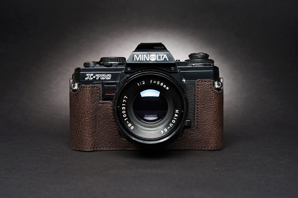 MINOLTA x-700 カバー付き Amazon.com : Minolta X-700 Case, BolinUS Handmade Genuine